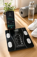 Pèse-personne intelligent pour la perte de poids, pèse-personne numérique Bluetooth avec application pour le suivi de la composition corporelle et de l'IMC