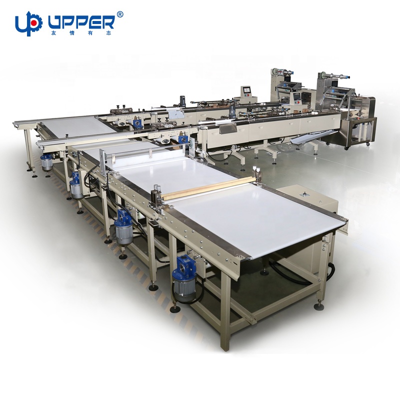 Foshan Upper high quality automatic cereal bar feeding sorting packing machine manufacturer