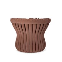 Fauteuil d'appoint moderne personnalisé en velours cannelé, chaise longue ondulée côtelée pour hôtel, villa, salon
