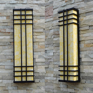Lámpara de Pared Exterior LED de Aleación de Aluminio, Tira Larga, Blanco Cálido 3500K, Impermeable, Regulable, Garantía de 10 Años, Luz de Jardín - Product Image 5