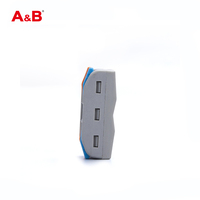 Connecteur de terminaison A&B en cuivre nickelé 2-2C pour éclairage LED, connecteurs de raccordement à enfoncement 2 broches 2 trous, modèle -2-2