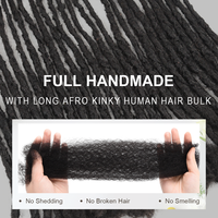 Originea RTS Prezzo all'ingrosso Estensioni di capelli vergini Remy brasiliani con texture interlock e ricci crespi per Microlocs e Sisterlocks