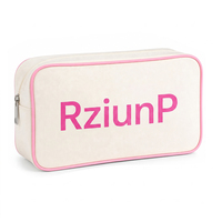 Sac de rangement de voyage à fermeture éclair LZ Manufacturer en toile pour cosmétiques et tuiles de Mahjong américaines