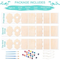Kit de maisonnettes pour oiseaux en bois à décorer soi-même, vente en gros, artisanat, jouets en bois pour enfants