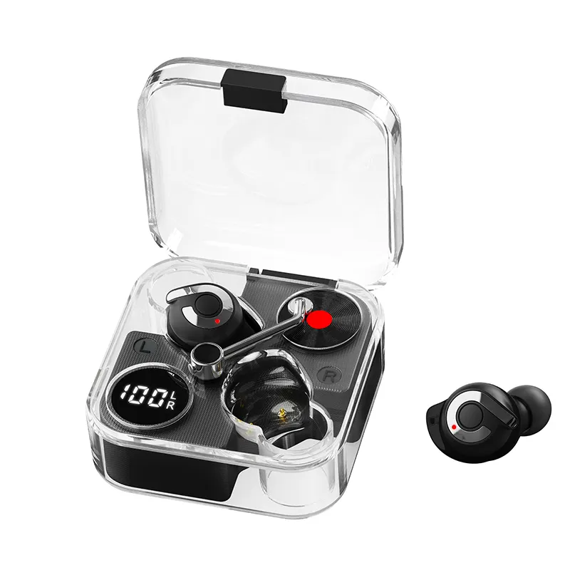 BT 5.3 Two Models Deep Bass Sound Transparent Mini Retro In Ear Tws Wireless Sleeping Headsets Earbuds