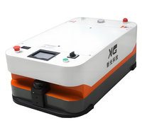 Mobil otonomi gudang Robot AGV pabrikan Tiongkok kapasitas beban 600kg Robot peggyback agv