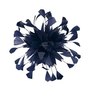 لوازم ميلينيري ، قبعة ديربي من ريشة الإوز المركزية الشاذة ، قبعة التميمة على شكل زهرة - Product Image 5