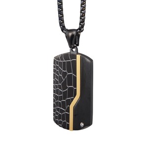 Collana con Ciondolo in Acciaio Inossidabile Effetto Invecchiato, Stile Giapponese e Coreano, Semplice e Retrò, alla Moda, Versatile, da Uomo - Product Image 5