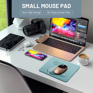 Custom Logo Creative Cartoon Small Mouse Pad Thickened Lock Durable Desktop Pad Non-Slip Rubber Small Gift Mouse Pad