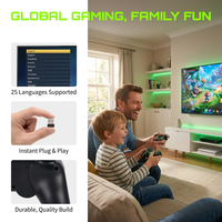 Portable 4K TV Game Stick Sans Fil 2.4GHz Joystick Contrôleurs 20000 Classique Rétro Vidéo Gamepad Console EU Plug 32GB Mémoire