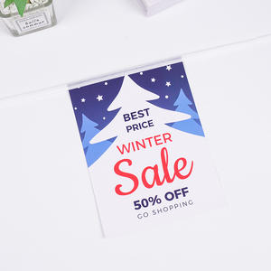 Новинка: Разноцветные рождественские гирлянды-флажки с принтом, сине-белые, для праздничного декора и оформления витрин магазинов - Product Image 4