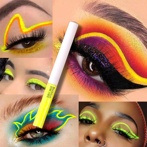 Beckisue – Lot de 8 crayons de maquillage UV néon pour visage et corps, peinture liquide fluorescente imperméable, <span class=keywords><strong>eye</strong></span>-<span class=keywords><strong>liner</strong></span> arc-en-ciel à séchage rapide - Product Image 3