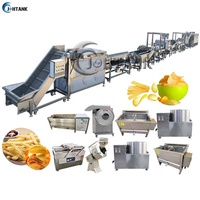 Best Verkopende Automatische Industriële Voedselverwerkende Lijn Nieuwe Friteuse Voor Chips Bevroren Frietjes Groente Fruit Verwerking