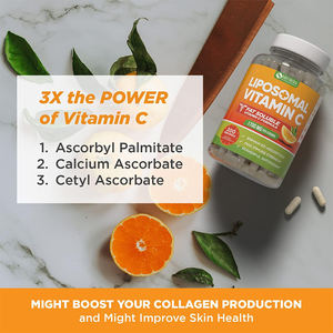 Capsules de collagène de vitamine <span class=keywords><strong>C</strong></span> de marque privée soutiennent la santé immunitaire de soutien de supplément de vitamine <span class=keywords><strong>C</strong></span> de coeur - Product Image 5