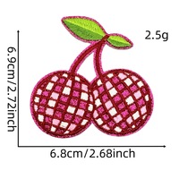 Fruit Glitter Disco Broderie Fer sur Banane Fraise Citron Patchs De Fruits