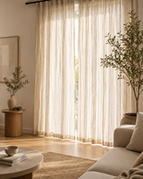 Voilages en Faux Lin Ignifuges DaiRui pour Hôtels – Panneaux Filtrants la Lumière pour Projets de Décoration de Fenêtres