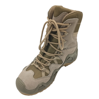 Bottes de combat JDS 2023 à lacets, antidérapantes, en daim kaki, mi-mollet, imperméables, semelle extérieure en PU pour hommes, toutes saisons