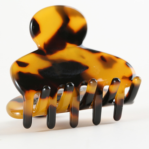 Barrettes en acétate de cellulose faites à la main, design français, griffes en écaille de tortue, pince à cheveux, accessoires de mode de luxe, pince à cheveux pour fille - Product Image 2