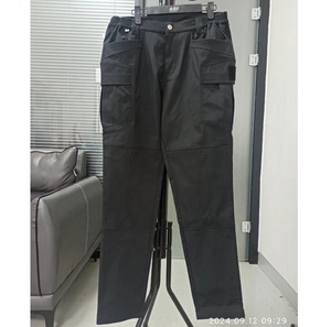 Elastic Waistband Multi Pockets Men's Cargo Work Pants Security Uniform Pant Tactical Work Wear <strong>Trousers</strong> - Product Image 5