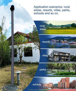 Équipement de purification des eaux usées domestiques décentralisé non motorisé, capacité 1000L par jour, pour les foyers et les villages - Product Image 5