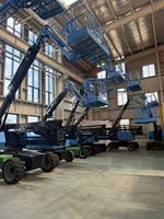Plateforme élévatrice télescopique articulée tout-terrain 4x4 à grande portée, plateforme hydraulique pour tracteur, pour l'entretien des murs extérieurs