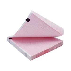 50Mm 30M 210*20 110Mm 20M 50Mmx20 Z Fold Red Grid 8.5*11 Ecg Paper For Contec