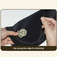 Vente en gros de patchs brodés personnalisés cousus à la main, patchs brodés avec logo personnalisé pour chapeaux, vêtements haut de gamme