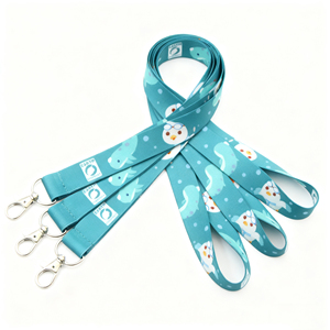 Manufacturer's Custom Low Minimum Order Personalized Neck Tool Printing <b>Polyester</b> Sublimation Elastic <b>Lanyard</b> - Product Image 1