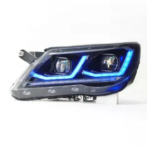 For VOLKSWAGEN Tiguan 2013-2017 LED Headlight New LED Front Lamp With Bi-Xenon Projector Lens 2011-2015 Year Sequential Turning