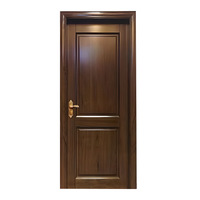 Foshan Fabriek Massief Hout Slaapkamer Binnendeur Sapele Gelakt Milieuvriendelijk Rood Kersen Waterdicht Afgewerkt Modern Design