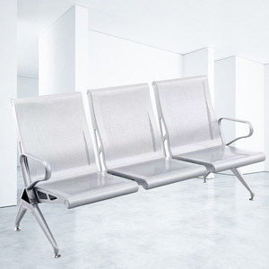 Silla de Espera de Tres Plazas Bao Xian, Asiento en Línea de Acero Inoxidable con Reposabrazos, para Uso en Interiores Públicos - Product Image 2
