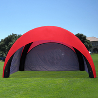 Tente gonflable portable personnalisée de 8x8 m tente Air Doom tentes dôme araignée pour activités en plein air et salons de l'auto pour événements