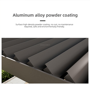 Pergola Bioclimatique Autoportante en Aluminium pour Extérieur avec Éclairage LED Réglable et Abri pour Espaces <span class=keywords><strong>de</strong></span> Vie - Product Image 6