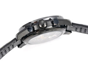 Montre mécanique lumineuse étanche 100M de haute qualité, style classique lune, noir et jaune - Product Image 3