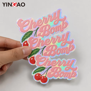 Autocollants découpés Yingao Y2K Holo <span class=keywords><strong>Alphabet</strong></span> Esthétique, autocollants en vinyle imperméables auto-adhésifs, autocollants holographiques personnalisés pour téléphone - Product Image 3