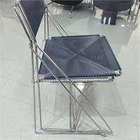 Sillas de Comedor con Estructura de Hierro, Estilo Bahaus, para Cafetería, Restaurante, Hotel
