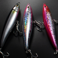 Jigging Pro 75g 180mm Simulation en plastique crayon de pêche leurre avec crochet aigu pointu flottant dur Stickbait leurre appât artificiel