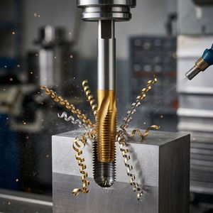Tarauds à pointe spirale HSSE nitridés M3 <span class=keywords><strong>M4</strong></span> M5 M6 M8 M10 M12 pour alliage d'aluminium SENSPARK – Plusieurs tailles disponibles - Product Image 3