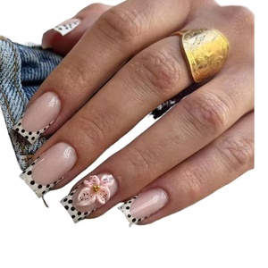 <span class=keywords><strong>Faux</strong></span> <span class=keywords><strong>ongles</strong></span> de style européen et américain, avec colle 3D stéréo, diamants français, autocollants pour <span class=keywords><strong>ongles</strong></span> - Product Image 6