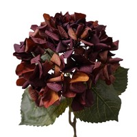 Kwalitatieve vintage herfst kunstmatige hortensia's met real touch, zijdeachtige bloemen voor herfstse decoraties in vazen en bloemstukken.