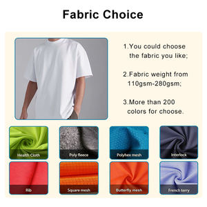 T-shirt décontracté pour homme, logo personnalisé OME, 280g, 100% coton, col rond, manches courtes, coupe ample, respirant, séchage rapide, écologique - Product Image 4