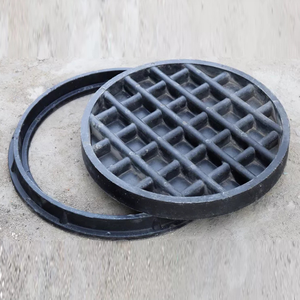 ציפוי אפוקסי עגול מרובע ברזל רקיע עגול מסגרת שקועה וכיסוי ביוב C250 D400 500MM 600MM 700MM - Product Image 6