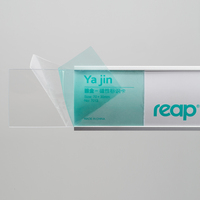 Badge nominatif magnétique en aluminium de haute qualité pour employés / étudiants / réception