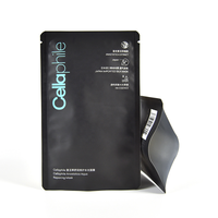 Pochettes cosmétiques en aluminium imprimées sur mesure, échantillon gratuit, scellées sur 3 côtés, pour l'emballage de masques faciaux