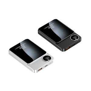 2025 Best Selling Products Custom Logo 10000mah Portable Power Bank Ultra Thin Magnetic Mini Fast Wireless Powerbank