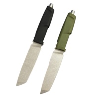 Couteau de survie et de défense E-X M390 à lame fixe avec manche en fibres de polyamide, outil de camping et de chasse, excellent cadeau pour homme