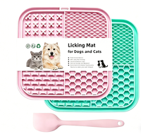Tapis de léchage pour animaux de compagnie avec logo personnalisé, écologique, anti-étouffement, pour une alimentation lente, pour chiens et chats, accessoire alimentaire