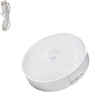 Lampes LED à détecteur de mouvement pour armoires de cuisine, rechargeables par USB, lumière murale intelligente à induction, veilleuse - Product Image 1