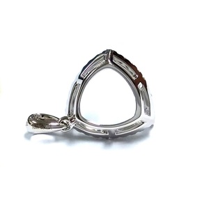 Offre Exceptionnelle : Breloques Classiques pour Femme en Or Blanc 18 carats avec Diamant Naturel Taille Brillant, Semi-Monture, 20mm, Clarté SI1 – Idéal Cadeau - Product Image 3