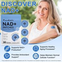 Patch transdermique NAD+ anti-âge, réparation cellulaire, NMN, resvératrol, boost d'énergie, biodégradable, 30 unités, étiquette privée Pro